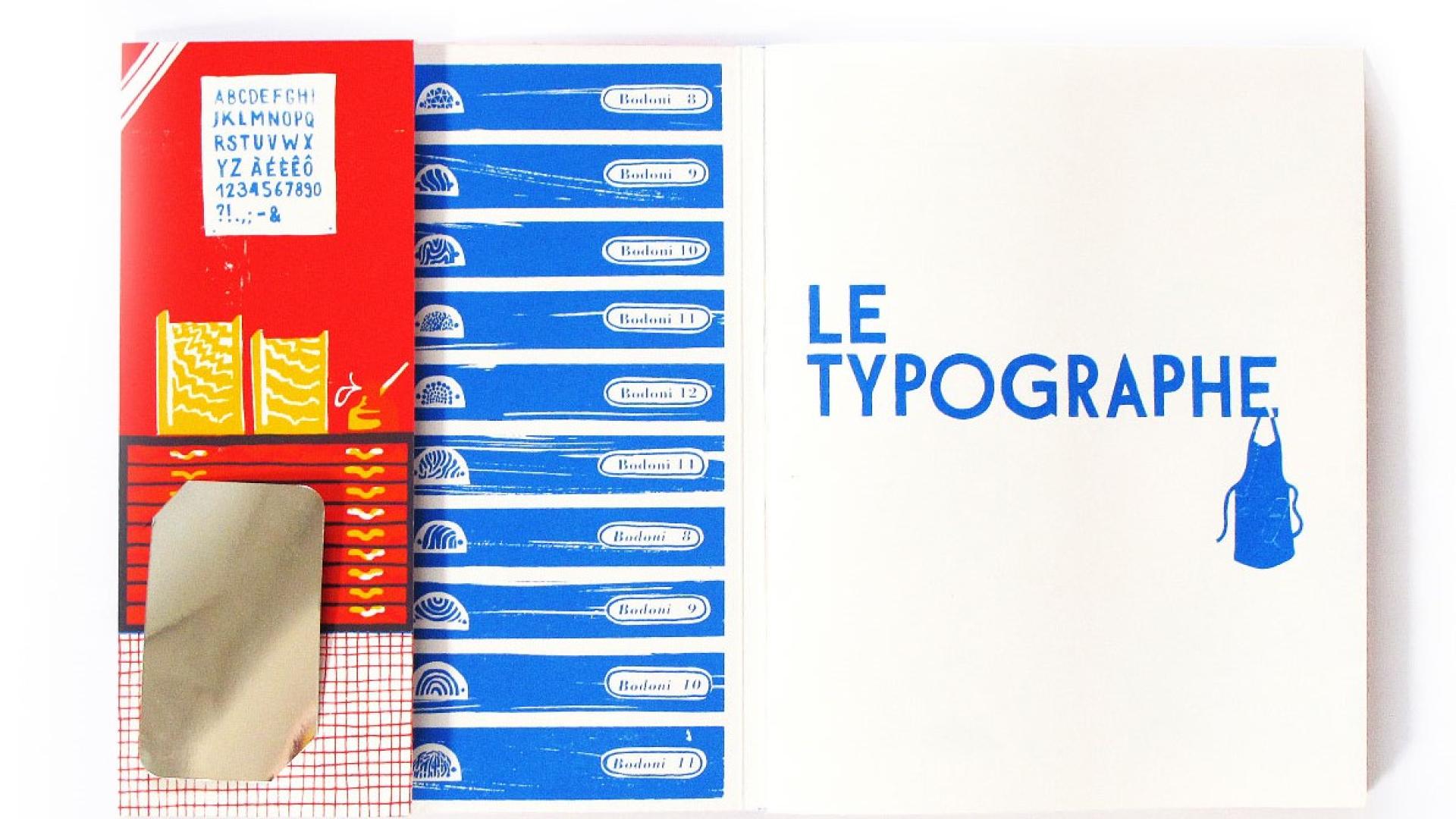 page de l'album le typographe